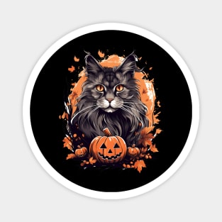 Maine Coon Cat Halloween, Cat Lover Magnet